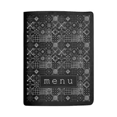 Κατάλογος MENU Dark A4, για Εστιατόρια/cafe, 24x31.6cm, StilCasa Ιταλίας (τιμή για 3 τεμάχια) PM2-MS-VN8