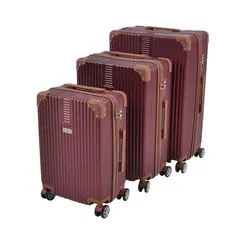 ΣΕΤ 3 ΒΑΛΙΤΣΕΣ ABS ΤΡΟΛΕΪ ΜΠΟΡΝΤΟ 4 ΡΟΔΕΣ 83L-54L-33L 798834