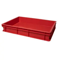 Κουτί ζύμης PEHD, 60x40x10cm, κόκκινο, Ιταλίας VAS010-3020