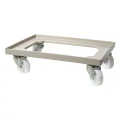 Καρότσι ABS για κουτιά ζύμης 60x40cm, 4 ρόδες, μέγιστο φορτίο 250kg VAS.CA6040/GREY