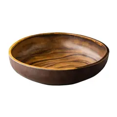 Μπωλ Σαλατιέρα μελαμίνης, φ37xΥ9cm, χρώμα ξύλου Αφρικής, Stylepoint MST-AF41114