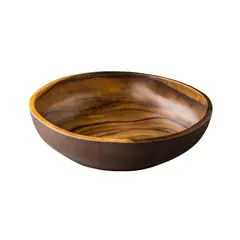 Μπωλ Σαλατιέρα μελαμίνης, φ33xΥ9cm, χρώμα ξύλου Αφρικής, Stylepoint MST-AF41112