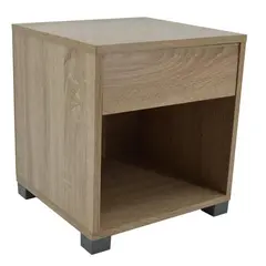 Ξύλινο κομοδίνο με συρτάρι  40x36x44 εκ. 744763