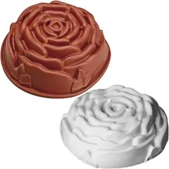 Φόρμα τούρτας σιλικόνης, Τριαντάφυλλο, φ23x9.5cm, 2Lt. HF01252