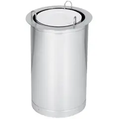 INOX θήκη 50 πιάτων 24-32cm, φ45x72cm, KARAMCO M0166X