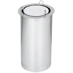 INOX θήκη 50 πιάτων 18-26cm, Θερμαινόμενη, φ40x72cm, KARAMCO M0162X