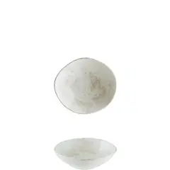 Μπώλ πορσελάνης, ακανόνιστο σχήμα, 18cm, Nacrous MATT, BONNA (τιμή για 12 τεμάχια) MT-NCRVAO18KS