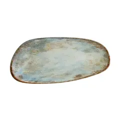 ​  ​Πιατέλα Ρηχή πορσελάνης, ακανόνιστο σχήμα, 36cm, Nebula MATT, BONNA (τιμή για 12 τεμάχια) MT-NBLVAO36DT