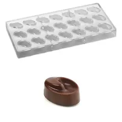 Αντικολλητικό καλούπι σιλικόνης, 27.5x13.5cm, 21 x Πραλίνες 3.5x2.4xΥ1.7cm, (10gr), Pavoni PC44FR