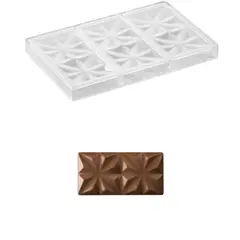 Αντικολλητικό καλούπι σιλικόνης, 27.5x17.5cm, 3 x Edelweiss 15.5x7.7xΥ1cm, (100gr), Pavoni PC5005FR