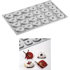 Αντικολλητικό καλούπι σιλικόνης GOURMET, 30x17.5cm, 24 x Ovosquare, Pavoni GG020S