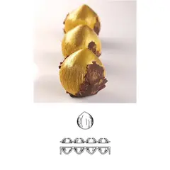 Αντικολλητικό καλούπι σιλικόνης CEDRIC GROLEt, 30x17.5cm, διπλό, 8 x [λεμόνι/κάστανο/φουντούκι], Pavoni AF008