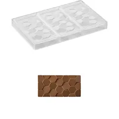 Αντικολλητικό καλούπι σιλικόνης, 27.5x17.5cm, 3 x Pave 15.5x7.8xΥ1cm, (100gr), Pavoni PC5006FR