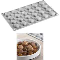 Αντικολλητικό καλούπι σιλικόνης GOURMET, 30x17.5cm, 24 x Κάστανα, Pavoni GG011S