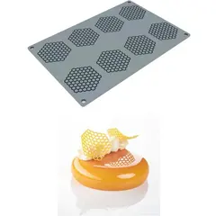 Αντικολλητικό καλούπι σιλικόνης GOURMET, 30x20cm, 8 x Κηρήθρες, Pavoni GG047S