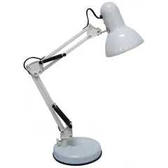 ΦΩΤΙΣΤΙΚΟ ΓΡΑΦΕΙΟΥ ΜΕΤΑΛΛΙΚΟ ΑΣΠΡΟ ΜΕ ΒΡΑΧΙΟΝΑ (E27-40W) 57εκ. ANKOR 807659