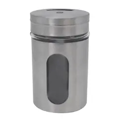 ΣΕΤ 24 ΤΕΜ ΑΛΑΤΟΠΙΠΕΡΑ INOX ΜΕ ΓΥΑΛΙ 5x5x8,2εκ ANKOR 809431