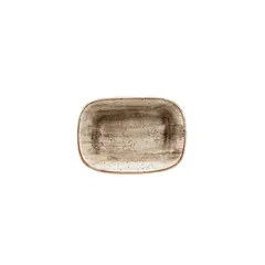 Δίσκος Ορθογώνιος πορσελάνης 12cm, Terrain, BONNA (τιμή για 12 τεμάχια) ATRGRM12DKY