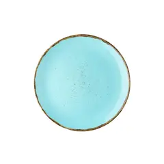 Πιάτο Ρηχό πορσελάνης, Φ25cm, Θαλασσί, σειρά 360, LUKANDA (τιμή για 6 τεμάχια) 360C-FP-25