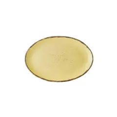 Πιάτο Οβαλ πορσελάνης, 25cm, Κρεμ, σειρά 360, LUKANDA 360B-OP-25