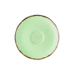 Πιατάκι πορσελάνης για φλυτζάνι 100cc, Πράσινο ανοιχτό, σειρά 360, LUKANDA (τιμή για 6 τεμάχια) 360A-SC-100