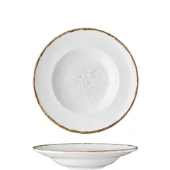 Πιάτο Ζυμαρικών πορσελάνης 27cm, Λευκό, σειρά 360, LUKANDA (τιμή για 6 τεμάχια) 360W-PP-27