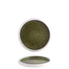 Πιάτο ρηχό φ21.5xΥ2.5cm, λαδί, reactive σμάλτο, σειρά SAVEURS, In Situ (τιμή για 3 τεμάχια) IS.050130