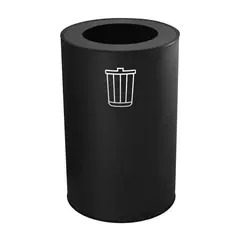 Κάδος Μεταλλικός 100L, φ45xΥ72cm, Μαύρος, Stil-Casa Italy 991N-I