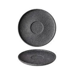 Πιατάκι πορσελάνης φ16, με πέτρινη υφή, GRANIT Ανθρακί, G.BENEDIKT (τιμή για 6 τεμάχια) G4Q1716