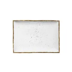 Πιατέλα ορθογώνια πορσελάνης 27x16cm, Λευκό, σειρά 360, LUKANDA (τιμή για 6 τεμάχια) 360W-RP-2716