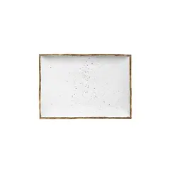 Πιατέλα ορθογώνια πορσελάνης 21x10cm, Λευκό, σειρά 360, LUKANDA (τιμή για 6 τεμάχια) 360W-RP-2110
