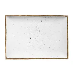 Πιατέλα ορθογώνια πορσελάνης 36x24cm, Λευκό, σειρά 360, LUKANDA (τιμή για 4 τεμάχια) 360W-RP-3624