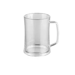 Ποτήρι μπύρας πλαστικό PC (Policarbonate), διάφανο, 500ml φ9x12h. (τιμή για 6 τεμάχια) 18/CL