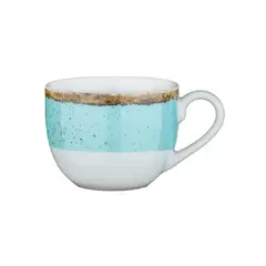 Φλυτζάνι πορσελάνης 100cc, Θαλασσί, σειρά 360, LUKANDA (τιμή για 6 τεμάχια) 360C-CP-100