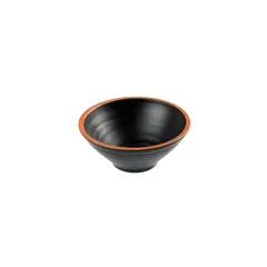 Μπωλ Μελαμίνης Φ18,4x7,5cm, (τιμή για 4 τεμάχια) Σειρά Terracota, Μαύρο, Leone T8230