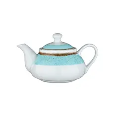 Τσαγιέρα πορσελάνης 450cc, Θαλασσί, σειρά 360, φ12x9cm LUKANDA 360C-TP-450