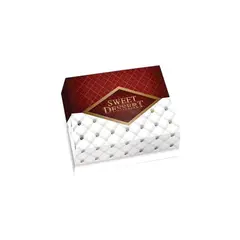 Κουτί ζαχαροπλαστικής μεταλιζέ Νο 4, 16x13x7.5cm, τιμή ανά κιλό (τιμή για 10 κιλά) SWEET-DESSERT-4
