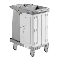 Καρότσι καμαριέρας πλαστικό (χωρίς σάκο) με 1 πόρτα, TTS Cleaning MAGIC-HOTEL-810S