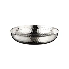 Μπωλ/Φρουτιέρα INOX, σφυρήλατη, φ30xΥ5.5cm, Leone P2100