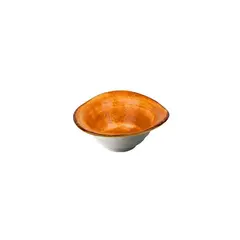 Μπωλ πορσελάνης ακανόνιστο, φ17.5xΥ7.5cm, 500ml, Σειρά Jersey, πορτοκαλί, Q AUTHENTIC (τιμή για 6 τεμάχια) QU94021
