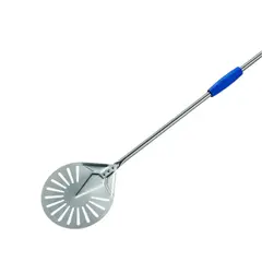 Φτυάρι Πίτσας διάτρητο φ20cm INOX, με κοντάρι 1.2m, GIMETAL I-20F/120