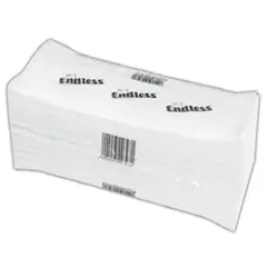 Χειροπετσέτες Ζικ Ζακ Επαγγελματικές, 250 τεμαχίων, 1φυλλες, γκοφρέ, 280 gr, ENDLESS (τιμή για 16 πακετα) 1100661602+