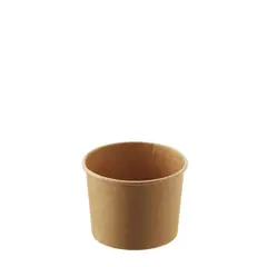 Κύπελο Παγωτού Χάρτινο Kraft 8oz, 240ml Διαστάσεις: Φ9x6,7cm (τιμή για 100 τεμάχια) CPKF-8OZ