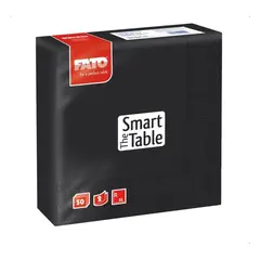 ΠΑΚΕΤΟ 50 Χαρτοπετσέτες 2Φ 33x33 μαύρες, FATO Ιταλίας (τιμή για 2 πακέτα) 82622500