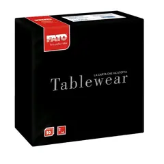 ΠΑΚΕΤΟ 50 Χαρτοπετσέτες Airlaid Tablewear 40x40 μαύρες  (τιμή για 2 πακέτα)  88405000