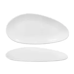 Πιατέλα ρηχή οβάλ πορσελάνης, 36cm x 18cm, σειρά Silice, COK ALAR (τιμή για 4 τεμάχια) 176-RP1151-14