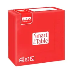 ΠΑΚΕΤΟ 100 Χαρτοπετσέτες 2Φ 38x38 κόκκινες, (τιμή για 2 πακέτα)  FATO Ιταλίας 82140700