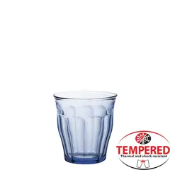 Γυάλινο Ποτήρι 25cl, Φ8.7x9cm, Διάφανο Μπλε, Tempered, Σειρά Picardie, (τιμή για 6 τεμάχια) DURALEX PICARDIE-MARINE/25CL