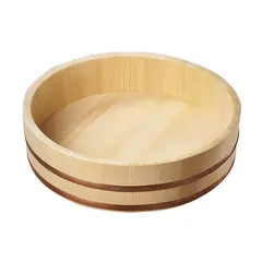 Ξύλινο δοχείο HANGIRI, φ36xΥ9.2cm, από κυπαρίσσι Sawara, made in Japan NISHAN3