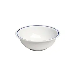 Μπωλ Πορσελάνης Φ25cm, Σειρά AZETA, λευκό με μπλε ρίγα στο ριμ (τιμή για 6 τεμάχια) AZ024247420 /A